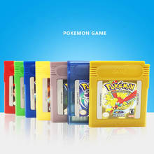 Игровая консоль Pokemon GBC, картридж для видеоигр, 16 бит, Классическая игра, красочная версия, на английском языке 2024 - купить недорого