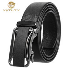 VATLTY-Cinturón de negocios auténtico oficial para hombre, hebilla de metal duro, cinturón de cuero suave de alta calidad para hombre, cinturón de traje de moda para hombre 2024 - compra barato