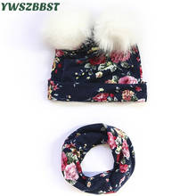 New Spring Cotton Baby Hat Set Leopard Flowers Print Cap Scarf for Boys Girls Autumn Winter Infant Hats Baby Cap 2024 - buy cheap