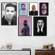 Drake hip hop rap música estrela rapper estrela posters e impressões em tela quadros na parede decoração de casa affiche 2024 - compre barato