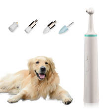 Limpador de tártaro profissional elétrico para animais de estimação, polidor para os dentes com placa, limpador com 4 cabeças de escova, ferramentas de cuidados dentários 2024 - compre barato