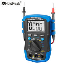 Holdpeak-mini multímetro digital de alcance automático, multímetro elétrico ncv com temperatura, rms, ac/dc 2024 - compre barato