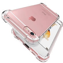 Luxury Shockproof Silicone Phone Case For iPhone 11 Pro Max SE 2020 7 8 6 6S Plus XS Max XR 11 Transparent Protection Back Cover 2024 - buy cheap
