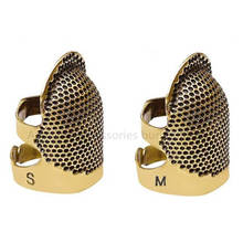 2 pieces Retro Hand Working Sewing Thimble Finger Protector Needlework Metal Household Sewing Thimble Sewing Tools Accessories 2024 - buy cheap