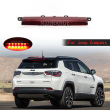 Farol de freio para autos, acessório adicional, para jeep compass 2017, 2018, 2019, luzes traseiras de montagem alta, sinal de parada 2024 - compre barato