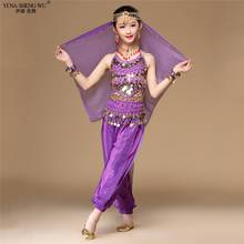 Kids Belly Dance Costumes Set Oriental Dance Costumes 2/8pcs Belly Dancing Cloth Girls Egyptian Bollywood Indian Kids Bellydance 2024 - buy cheap