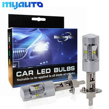 2 pçs h1 led cree chip 30 w condução da lâmpada do carro luzes de nevoeiro bulbo auto 12 v estacionamento correndo luz da cauda do carro lâmpadas branco 2024 - compre barato