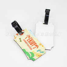 20pcs/lot sublimation mdf wooden luggage tags with punch hole hot transfer custom blank luggage tag diy custom consumables 2024 - buy cheap