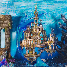 Rompecabezas de Metal 3D grande para niños y adultos, juguete de construcción de modelo de Atlantis, casa ensamblada, castillo, juguetes educativos creativos, regalos de cumpleaños 2024 - compra barato