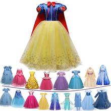 Для ролевых игр, костюм для девочек, одежда с длинными рукавами для детей; Детская одежда; Нарядное платье принцессы для девочек вечерние Маскировка Fille 2024 - купить недорого
