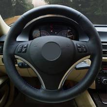 Customize DIY Micro Fiber Leather Car Steering Wheel Cover For BMW E90 335i 330i 320i 325i E87 120d 120i 130i Car Interior 2024 - buy cheap