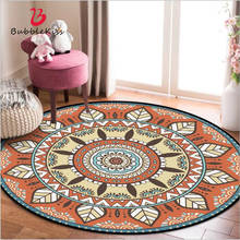 Creative 100% Polyester Carpets for Living Room Indian Style Geometric Pattern Round Carpet Rugs for Living Room Bedroom Rug 2024 - buy cheap