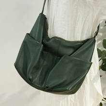 Mesoul bolsas femininas de couro legítimo, bolsa tiracolo de couro macio com designer transversal, bolsa casual de ombro de grande capacidade para mulheres 2024 - compre barato