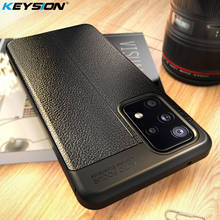 KEYSION противоударный чехол для Samsung A52 A72 5G класса люкс с текстурой под кожу Мягкий силиконовый чехол на заднюю панель телефона для Galaxy A52 5G A72 A32 2024 - купить недорого