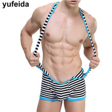 Ropa interior Sexy para hombre, Bóxer corto, de lucha libre leotardo, monos, lencería, bañadores 2024 - compra barato