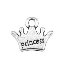 WYSIWYG 20pcs 11x13mm Metal Alloy Crown Charms Princess Pendants For Jewelry Making DIY Handmade Craft 2024 - buy cheap