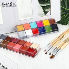 Professional Face Paint Oil 12 Colors Body Painting Art Party Fancy Make Up + Brushes Set 2024 - buy cheap