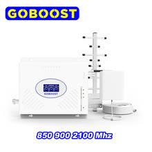 GOBOOST Cellular Communication Signal Amplifier CDMA GSM LTE 850 900 Mhz Repeater 2g 3g 4g Cell Phone Yagi Antenna Booster Set 2024 - buy cheap