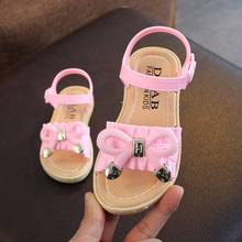 2019 summer new children's Korean version of the princess shoes in the big children's shoes little girl baby sandals slippers 2024 - buy cheap