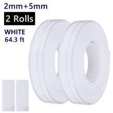 2pcs 32ft Glossy White Vinyl Pinstripe Sticker Car Motorcycle Solid Pinstriping Tape DIY Decal Stickers 2024 - buy cheap