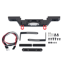 New Metal Front Bumper Winch Mount with LED Light for 1/10 RC Crawler Axial SCX10 Traxxas TRX4 Defender D90 Upgrades 2024 - buy cheap