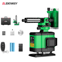 Sndway 12 Lines Laser Level Green 360 Horizontal And Vertical Cross Self-Leveling With Remote Control Powerful Measuring Tool 2024 - buy cheap