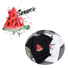 Summer Watermelon Applique Patches On Clothes Iron-on Transfers For Clothing Letter Stickers Heat Transfers For Clothes Stripes 2024 - buy cheap