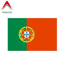 Aliauto personalidade portugal carro adesivo bandeira internacional pvc, protetor solar à prova d' água, acessórios de decalque reflexivo, 13cm * 9cm 2024 - compre barato