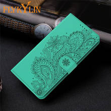 Flip Leather Phone Case For Samsung Galaxy S20 S10 S9 S8 Plus Note 20 Ultra J2Core 2020 Peacock Embossing Wallet Back Cover Etui 2024 - buy cheap