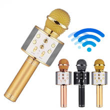 WS 858 wireless USB microphone professional condenser karaoke mic stand radio mikrofon studio recording studio bluetooth WS858 2024 - buy cheap