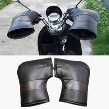 2pcs Men/women Motorcycle Scooter Warm Handlebar Muff Grip HandleBar Muff Waterproof Winter Warmer Thermal Cover Gloves 2024 - buy cheap