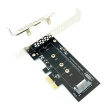 Адаптер NVME PCI-E 3,0x1 к M.2 NVMe M, разъем для ключа, конвертер с низкопрофильным кронштейном для Samsung PM961 960EVO SM961 PM951 M2 SSD 2024 - купить недорого