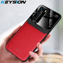 KEYSION-funda a prueba de golpes para Huawei P40, P40 Pro, P30 Pro, P20 Lite, Funda de cuero con espejo para Honor 20 20 Pro View 30 Pro 2024 - compra barato