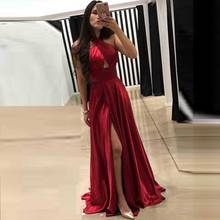 Elegant Side Slit Vestidos De Fiesta De Noche Prom Party Evening Dresses Robe De Soiree Vestidos De Fiesta De Noche 2024 - buy cheap