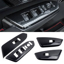 4Pcs Carbon Fiber Texture Interior Door Armrest Cover Trim fit for Honda CRV CR-V 5th 2017-2019 2024 - buy cheap