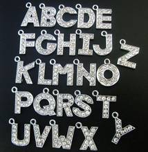 Около 12 мм подвесной кулон буква N - Z 20 шт. каждая буква подходит для ожерелья брелоки 2024 - купить недорого