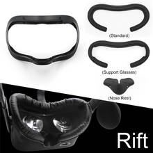 Juego de almohadillas de espuma con cubierta VR de cuero PU para auriculares Oculus Rift, accesorios de interfaz Facial 2024 - compra barato