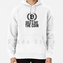 God Save The Coin-Black hoodies long sleeve Bitcoin Cryptocurrency Crypto Hodl Coin Btc Blockchain God Save The 2024 - buy cheap