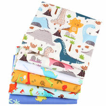 NanChuang Dinosaur Printed Twill Cotton Fabric DIY Quilting Sewing Baby&Children Pillow bedding Textile Material 50x160cm 2024 - buy cheap