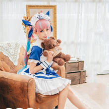 Vtuber Minato Aqua Cosplay Costume Women Girls Cute Maid Outfit Dress Halloween Carnival Party Uniforms Anime Performance Suits 2024 - buy cheap