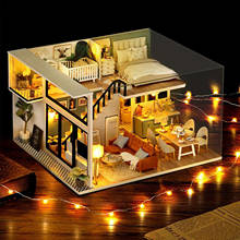Miniature Dolls House Kit with Furniture, DIY Miniature House Model Kits, 2024 - buy cheap