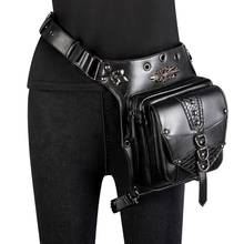 Riñonera de cintura para mujer, bolso de pierna pequeña, estilo Steampunk, gótico, Hip Hop, a la moda, D06 2024 - compra barato