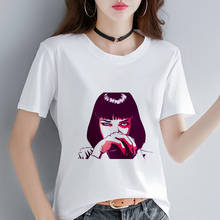 Новинка 2019, летняя футболка с принтом spoof Mia, женская тонкая футболка в стиле Харадзюку, женский топ, Повседневная модная забавная футболка, одежда 2024 - купить недорого