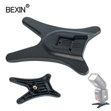 BEXIN Universal Flash stand Black High Quality Flash Stand Shoe bases Adapter Mount for Nikon Canon 580EX SB600 SB900 Speedlite 2024 - buy cheap