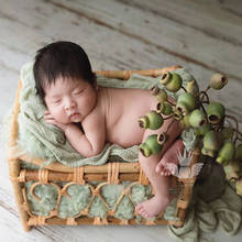 Fotografia recém-nascido adereços infantil fotografia acessórios para a foto do bebê retro tecido cesta estúdio fotografia do bebê atirar adereços 2024 - compre barato