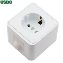 White 250V 16A CE Certification European standard outlet EU 16A 2P+E German power socket for Europe Middle East Africa 2024 - buy cheap