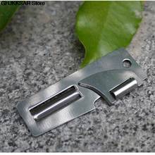 Stainless Steel 2 in 1 EDC Pocket Multi Tool Outdoor Can Opener Fruit Multi Peeler Cutter 2\" Double Peeler New 2024 - купить недорого