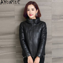 AYUNSUE 2020 Genuine Leather Jacket Women Warm Winter Sheepskin Coat Female White Duck Down Jacket Short Mujer Chaqueta 1701 2024 - buy cheap