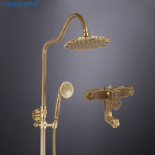 Sistema Ducha Bathroom Brass Shower Set Rotatable Vintage System Lifting Rod Mixer Bath Tap Handheld Chrome Shower Sets Doccia 2024 - buy cheap