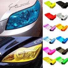 30*60cm Dark Black Car Gloss Headlight Film Taillight Fog Light Vinyl Tint Sheet Car Headlight Color Film 2024 - buy cheap